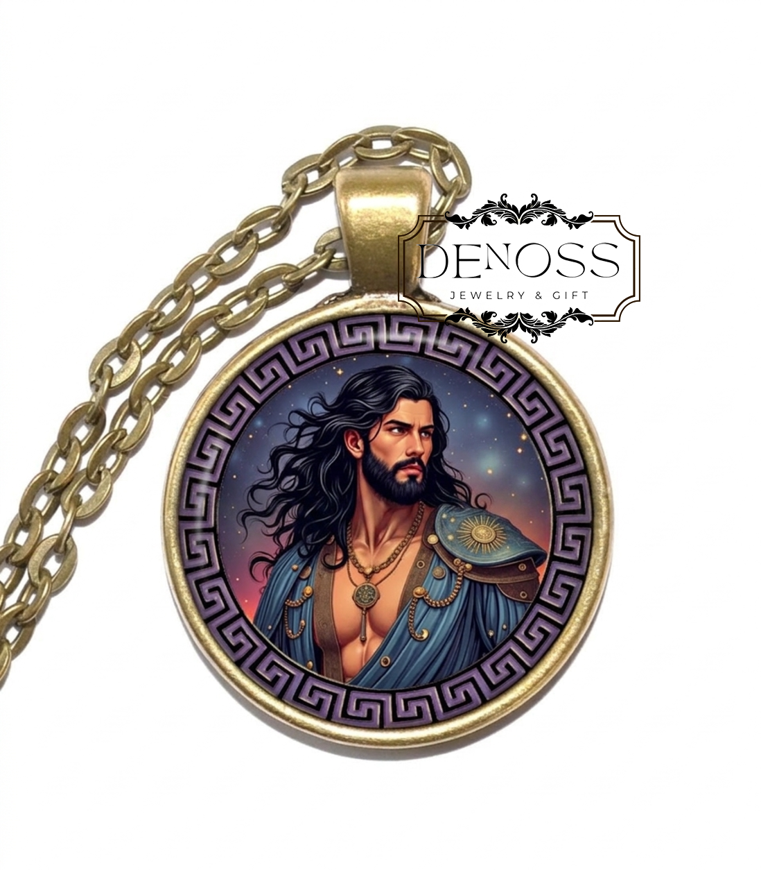 ASTRAEUS Necklace,Titan of the Dusk Sky,Titan of the Stars,Titan of the Winds,Bridging Day and Night,Greek Mythology