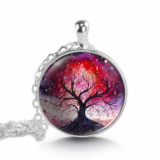 Tree of Life Necklace,Wine Tree of Life