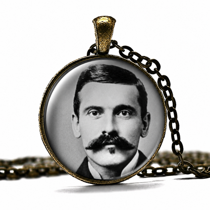 DOC HOLIDAY Necklace,Old West,Gambler, Gunfighter,Dentist,O.K. Corral,Wyatt Earp,Art Pendant Necklace