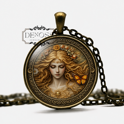ETAIN Celtic Necklace,Transformation,Enduring Beauty,Celtic,Mythology,Mortal Princess,Butterfly,King of Ulster,Resilience,
