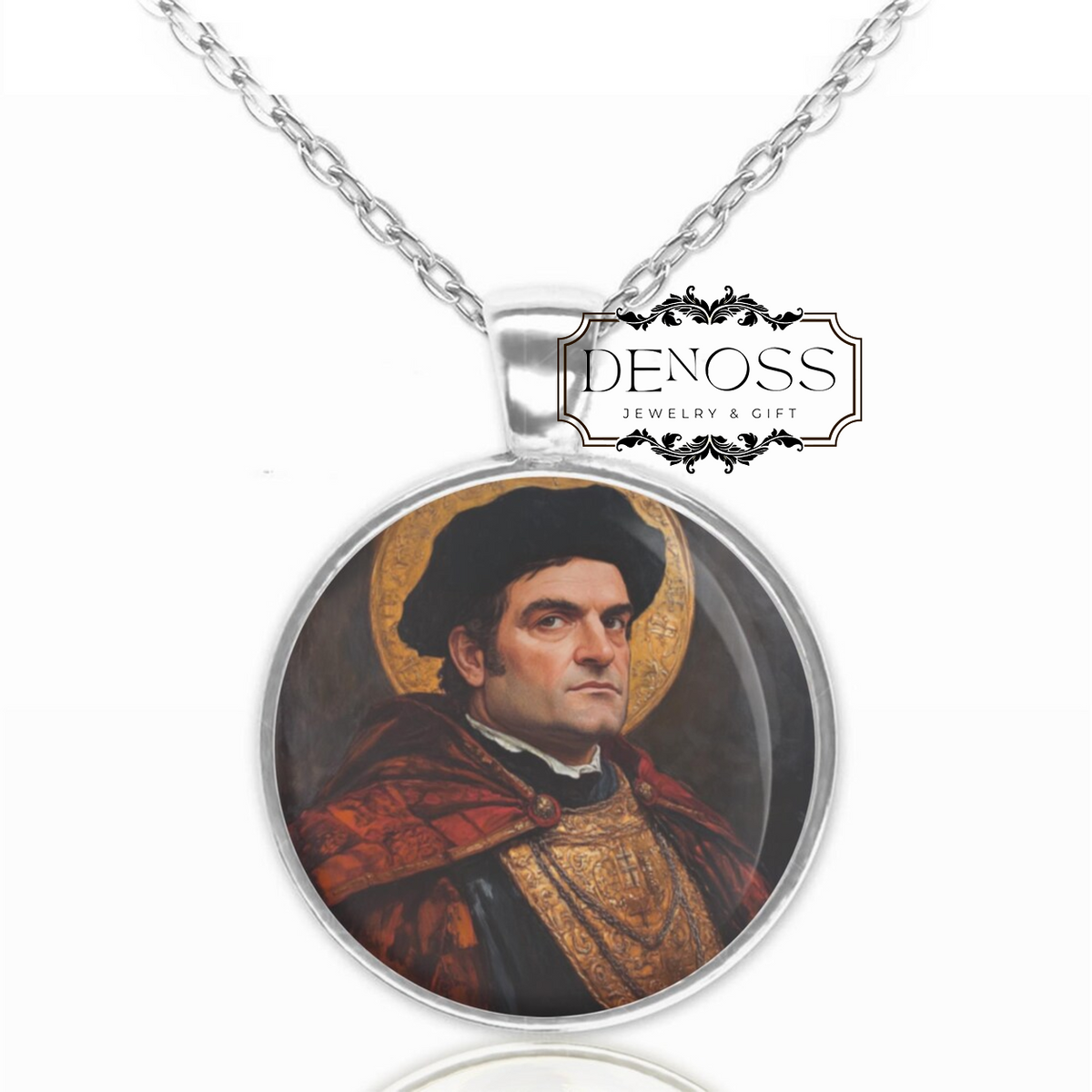 Saint Thomas More Christian Catholic Medal Pendant Necklace