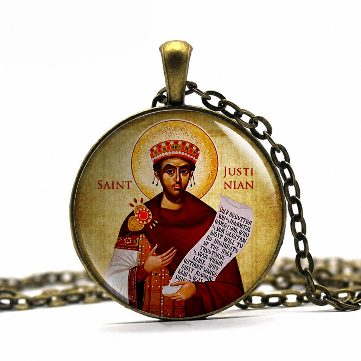 Saint JuStinian The Great  Necklace