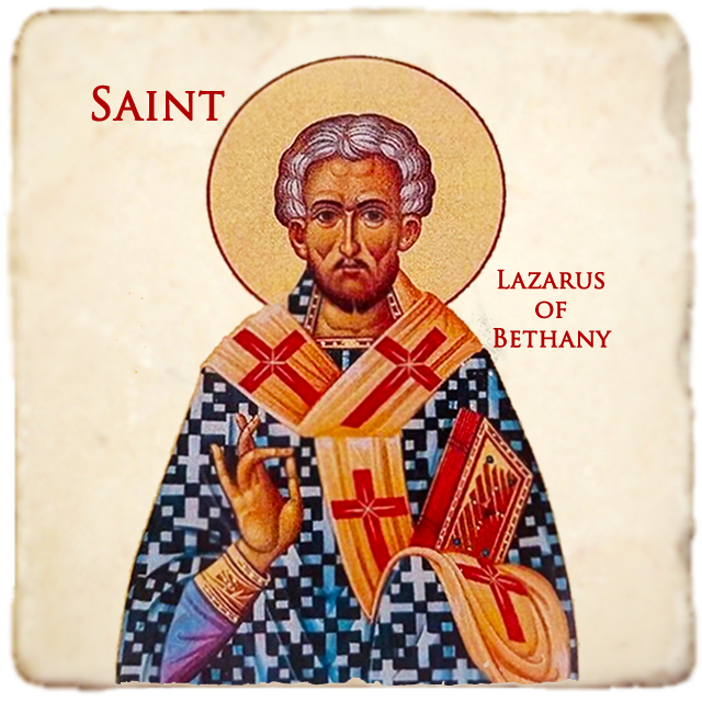 St.Lazarus of Bethany Icon,Men Saints,Marble Icon,Handmade,Prayer gift,Christian Icon