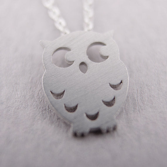 Owl Silver Necklace