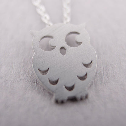 Owl Silver Necklace