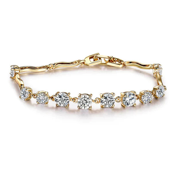 Elegant Bracelet with Zircon Stones