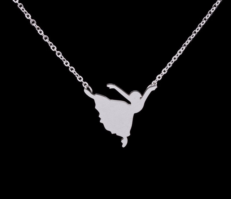Dancing Girl Gold-Silver Necklace