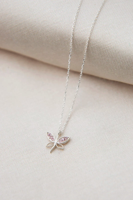 Dragonfly Chain Necklace 925 Sterling Silver