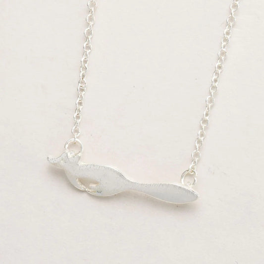 Running Fox Silver Necklace