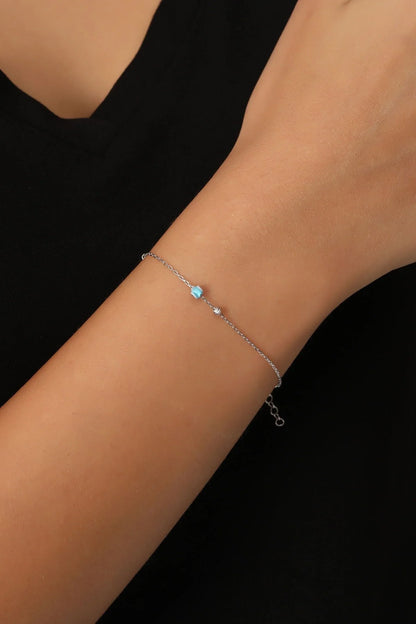 925 Sterling Silver Evil Eye Chain Bracelet