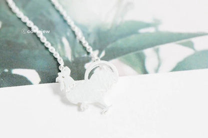 HutCock Silver Necklace Minimalist Necklace