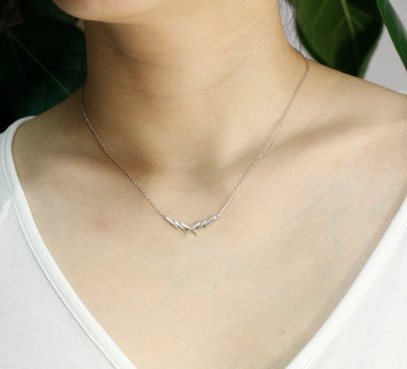 Thunder Lightning Bolt Gold-Silver Necklace