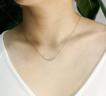 Thunder Lightning Bolt Gold-Silver Necklace