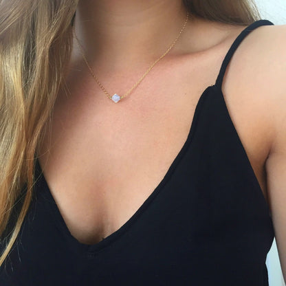 Crystal Gold-Silver Necklace