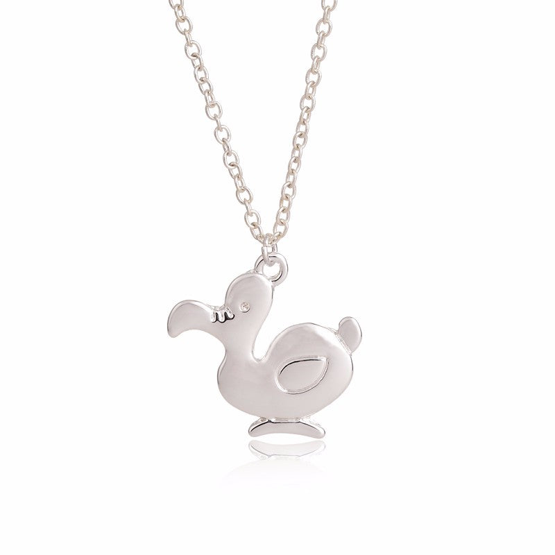 Duck Dodo Gold-Silver Necklace