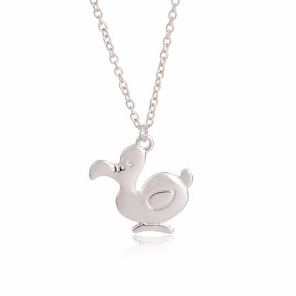 Duck Dodo Gold-Silver Necklace