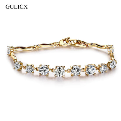 Elegant Bracelet with Zircon Stones