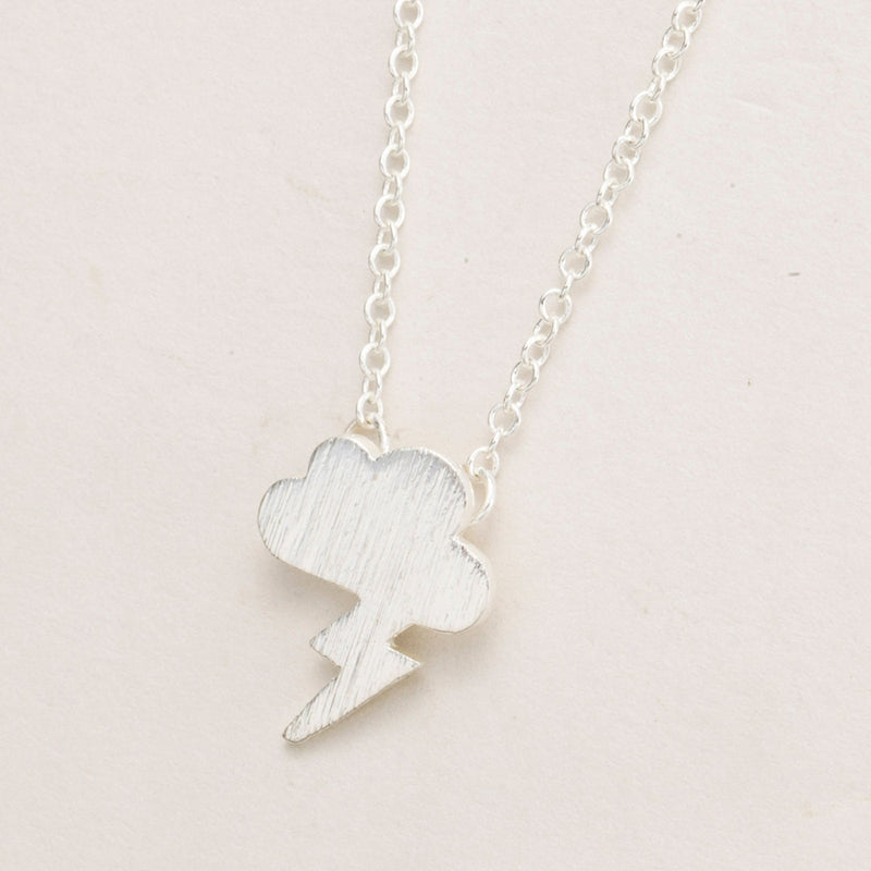 Lightning Cloud Gold-Silver Necklace