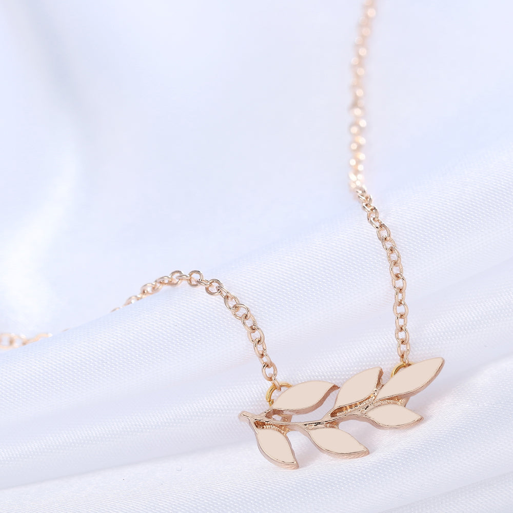 Olive Branch Gold-Silver Necklace