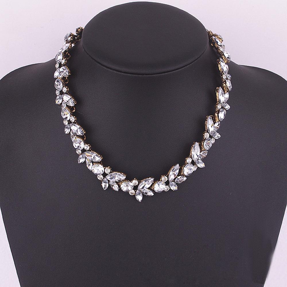 Dainty Statement Crystal Gold-Silver Choker Necklace