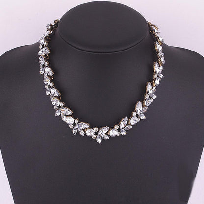 Dainty Statement Crystal Gold-Silver Choker Necklace