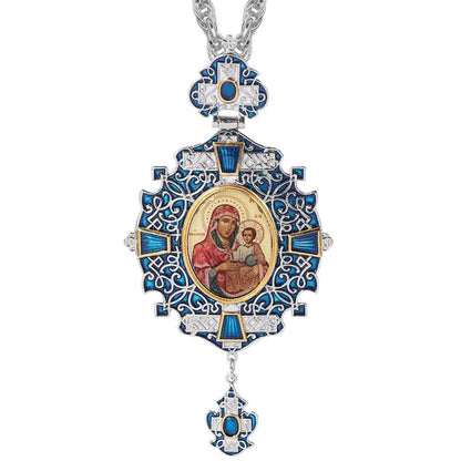 Holy Cross Byzantine Art Long Necklace