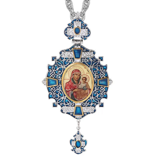 Holy Cross Byzantine Art Long Necklace