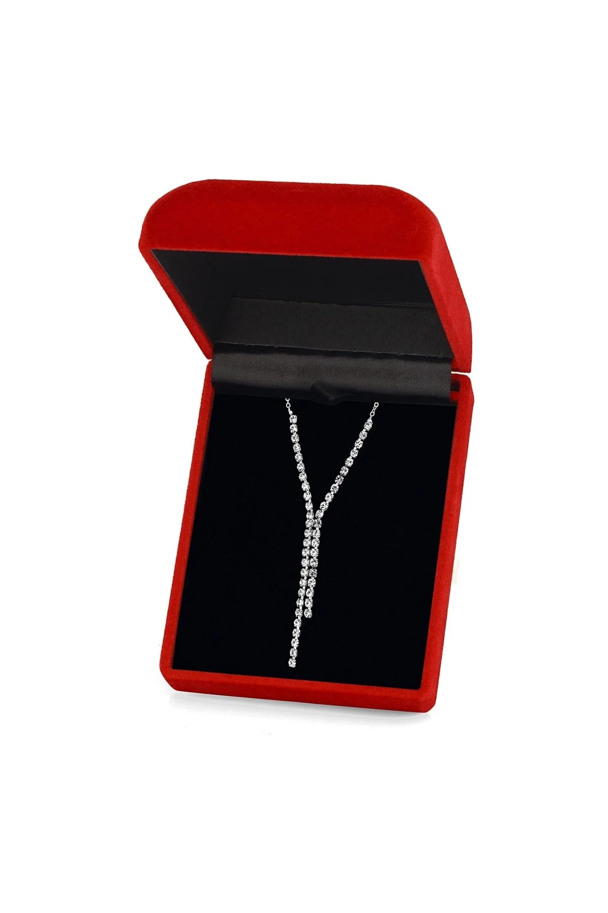 Elegant Silver Zircon Necklace