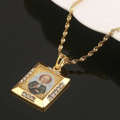 Blessed Matrona of Moscow Pendant Necklaces,Christian Necklace