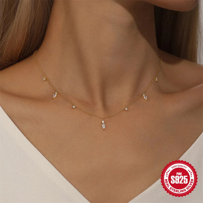 Zircon Flowers Necklace