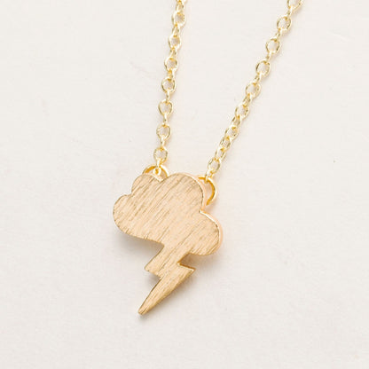 Lightning Cloud Gold-Silver Necklace