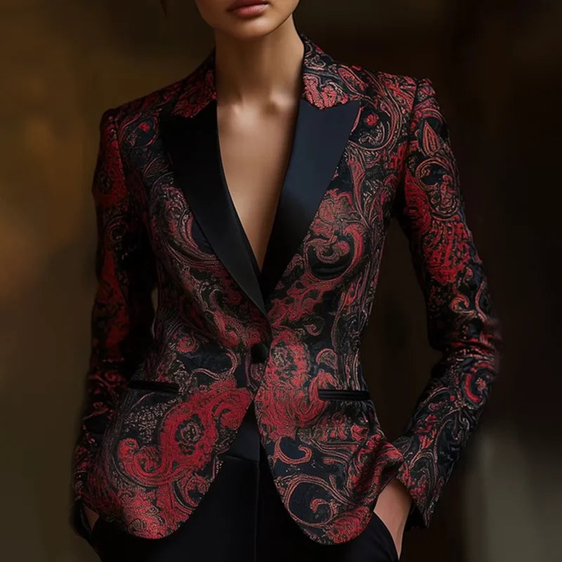 Elegant Floral Blazer for Women