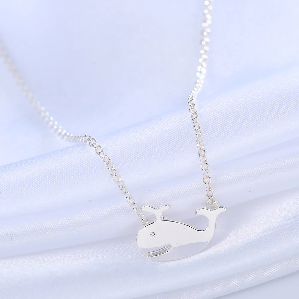 Baby Whale Silver Necklace