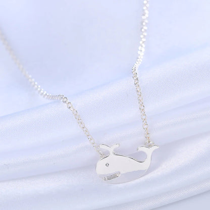 Baby Whale Silver Necklace