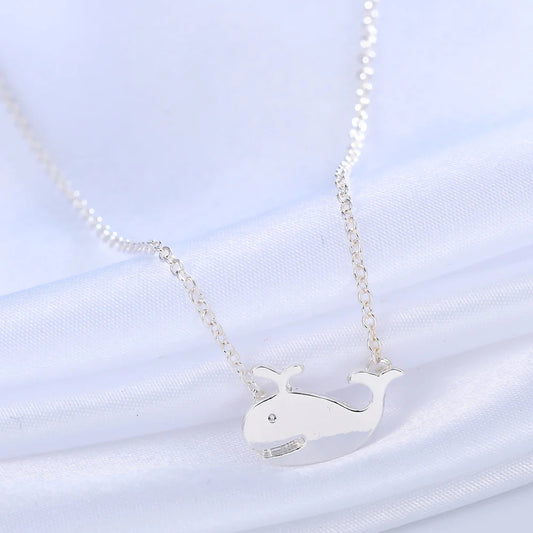 Baby Whale Silver Necklace