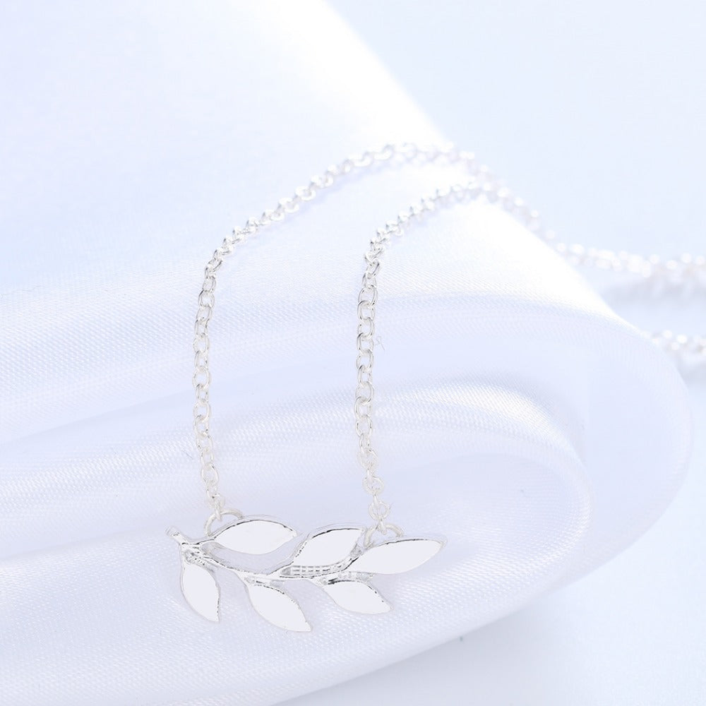 Olive Branch Gold-Silver Necklace