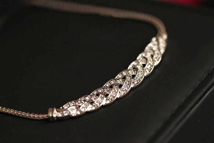 Snake Chain Silver Choker Necklace