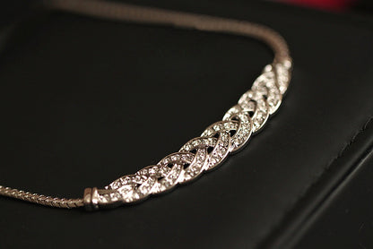 Snake Chain Silver Choker Necklace