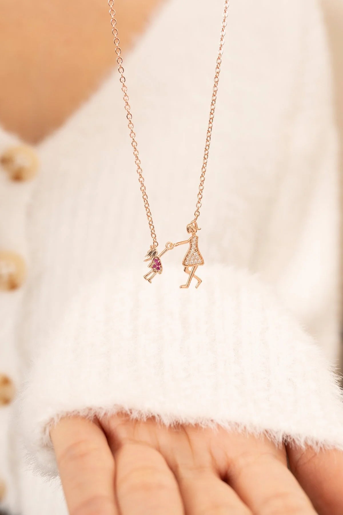 Mother and Child Necklace