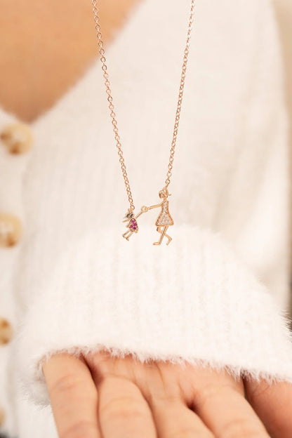 Mother and Child Necklace