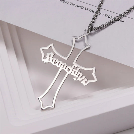 Personalised Cross Pendant Necklace