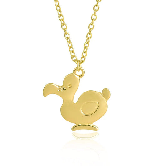 Baby Duck Dodo Gold Minimalist Necklace