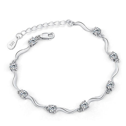 White Gold plated women’s bracelet