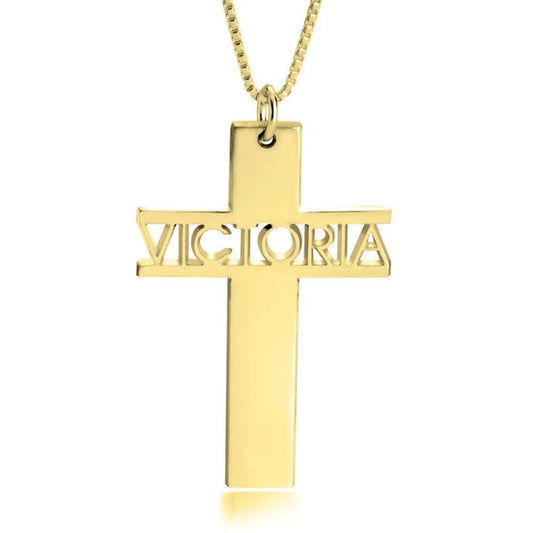 Custom Cross Pendant Necklace - Denoss