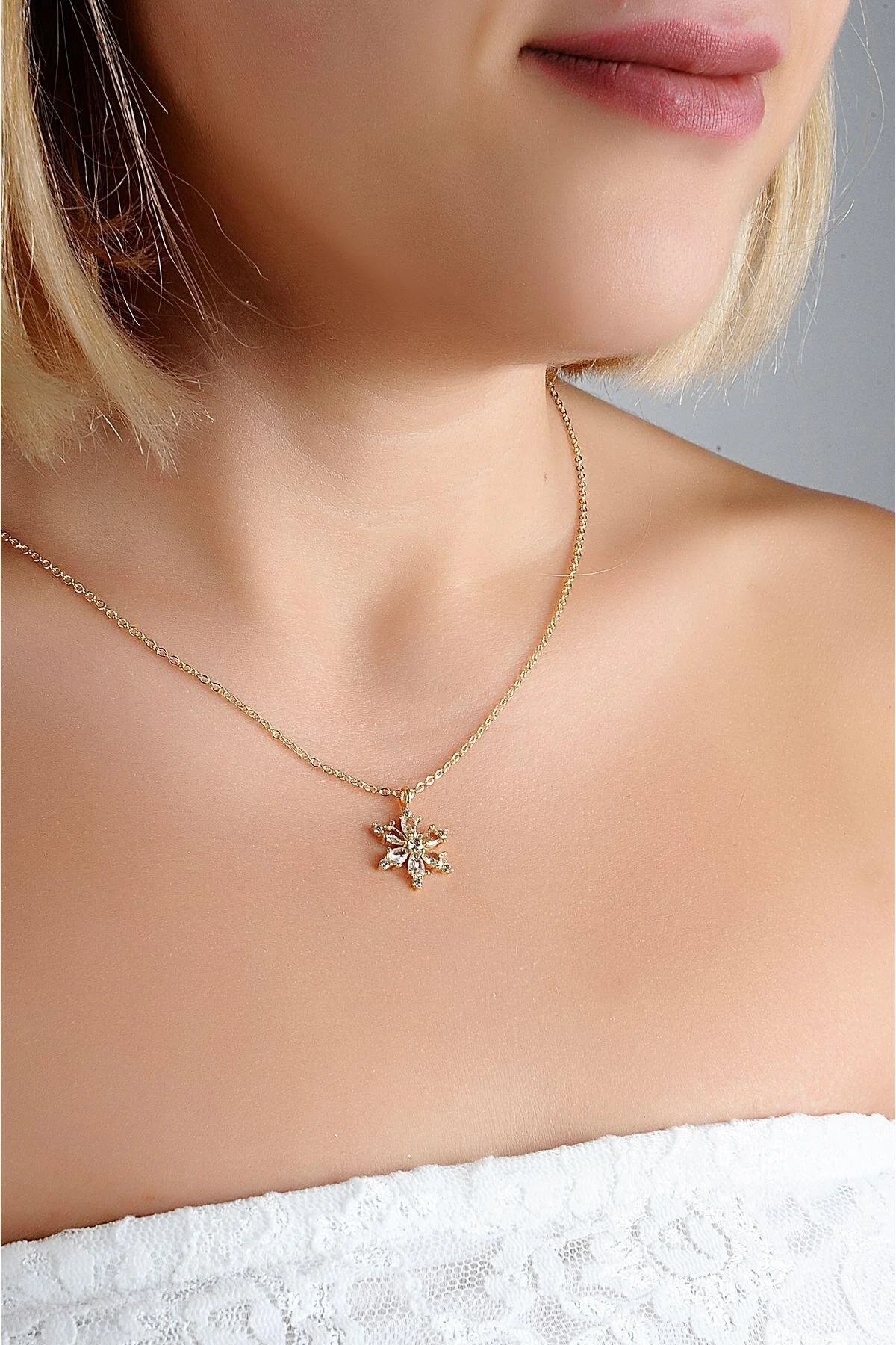 Flower Gold-Silver Necklace