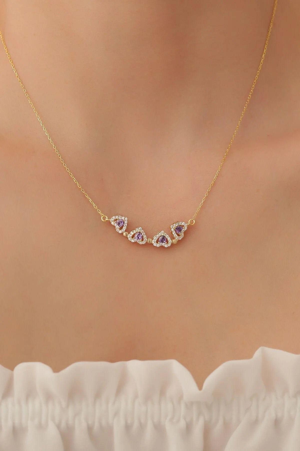 Heart Clover Magnetic Necklace