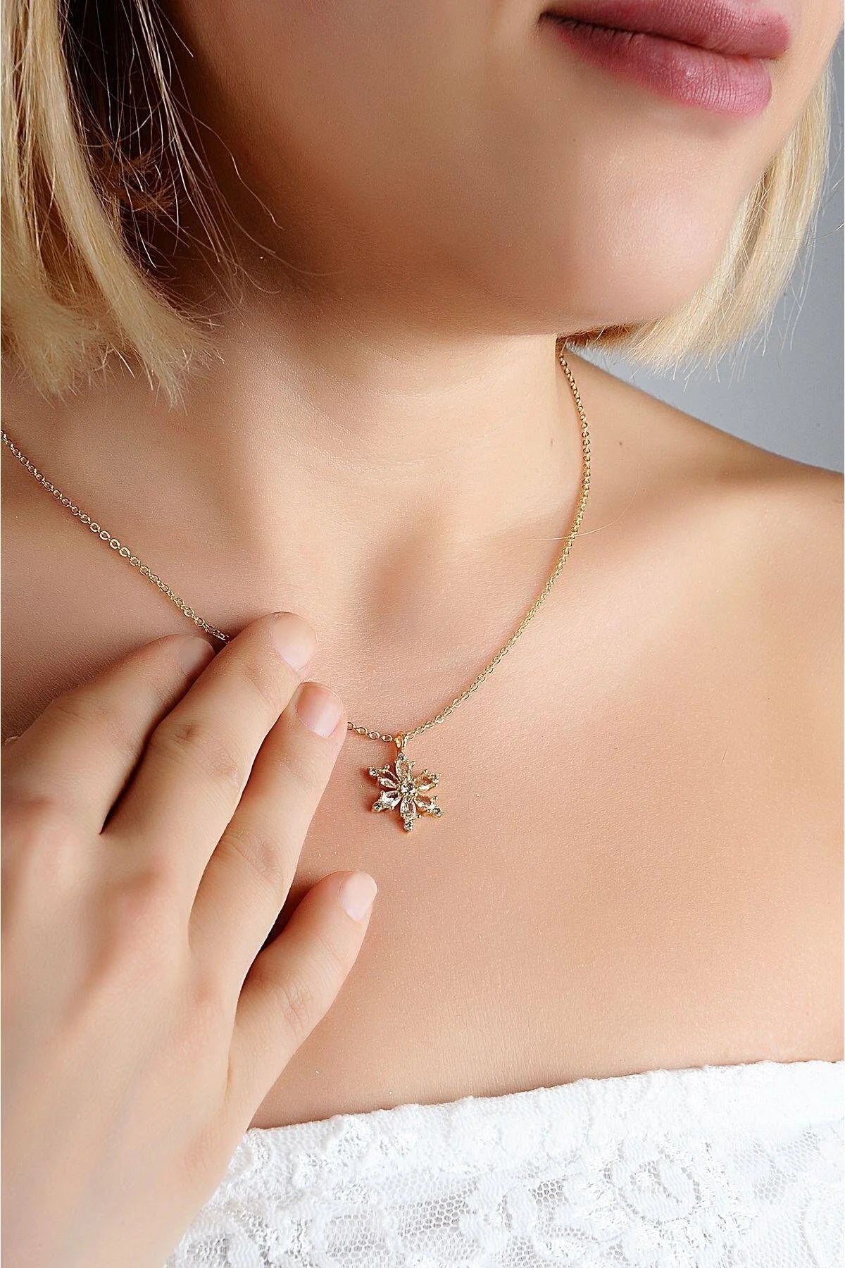 Flower Gold-Silver Necklace