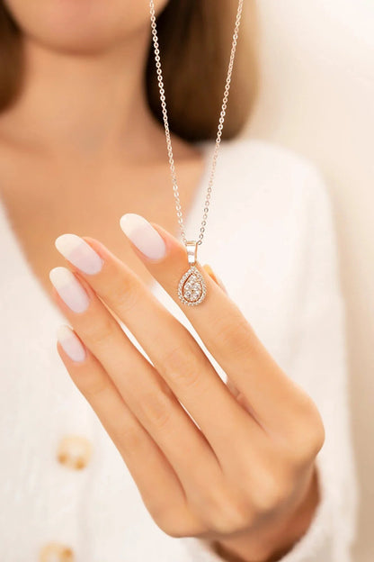 Teardrop Gold Rosegold Necklace