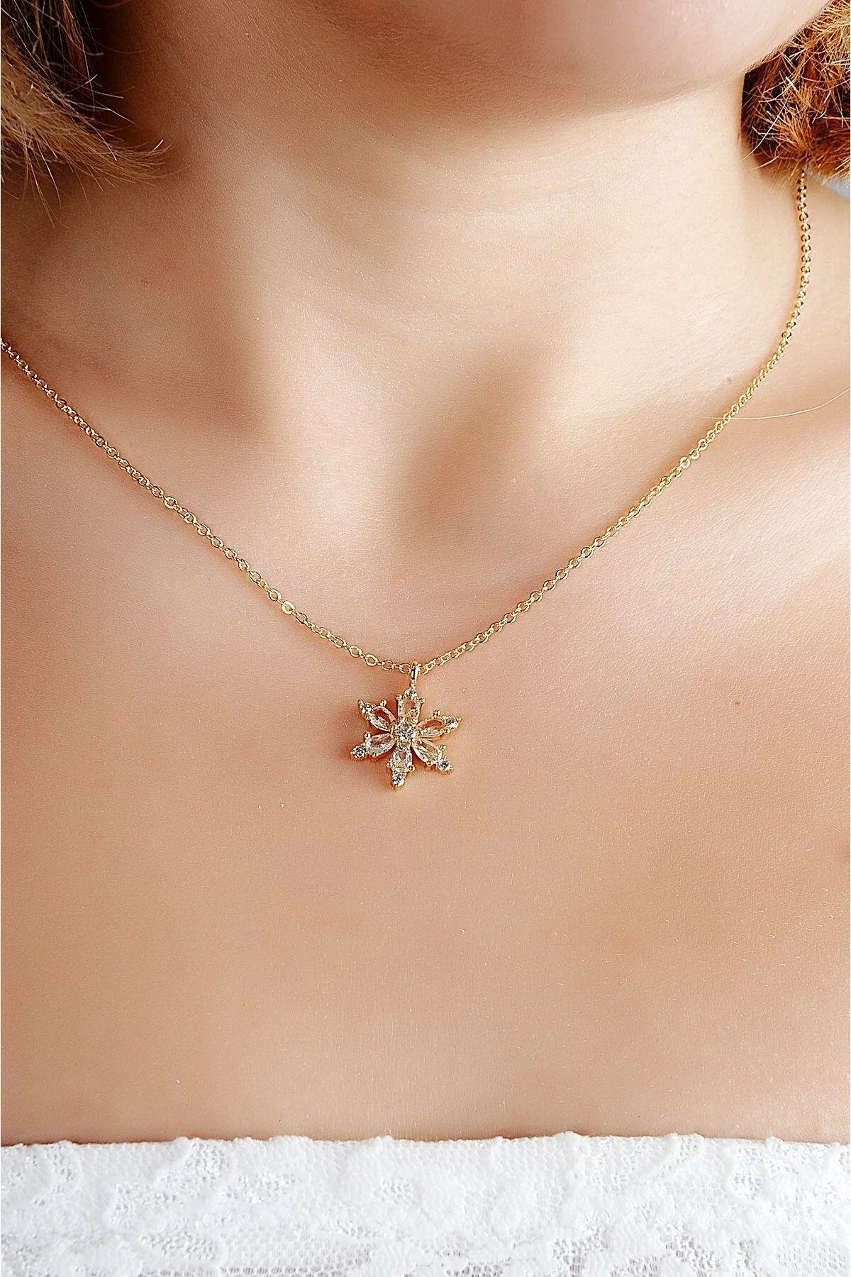 Flower Gold-Silver Necklace