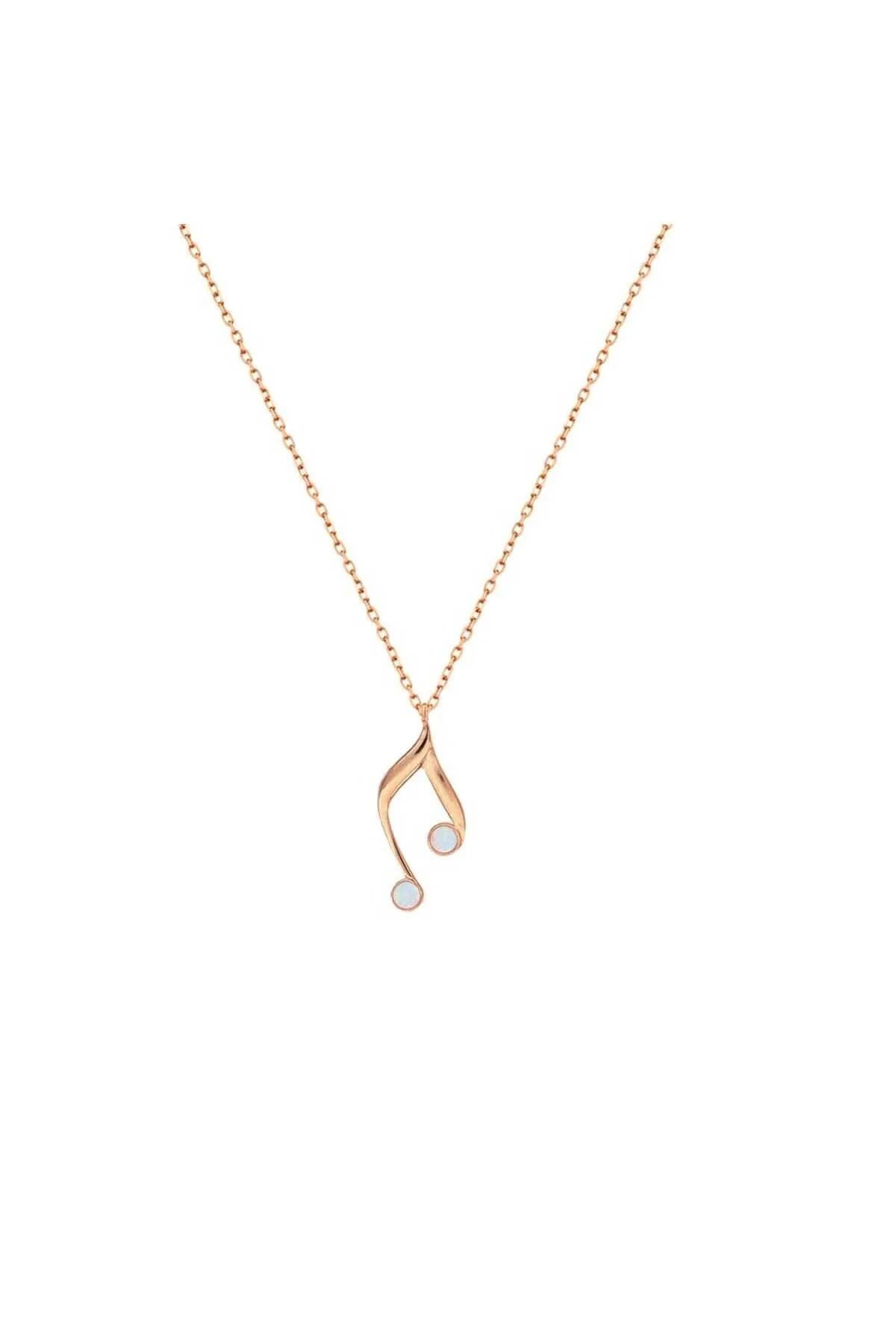 Silver Music Note Necklace
